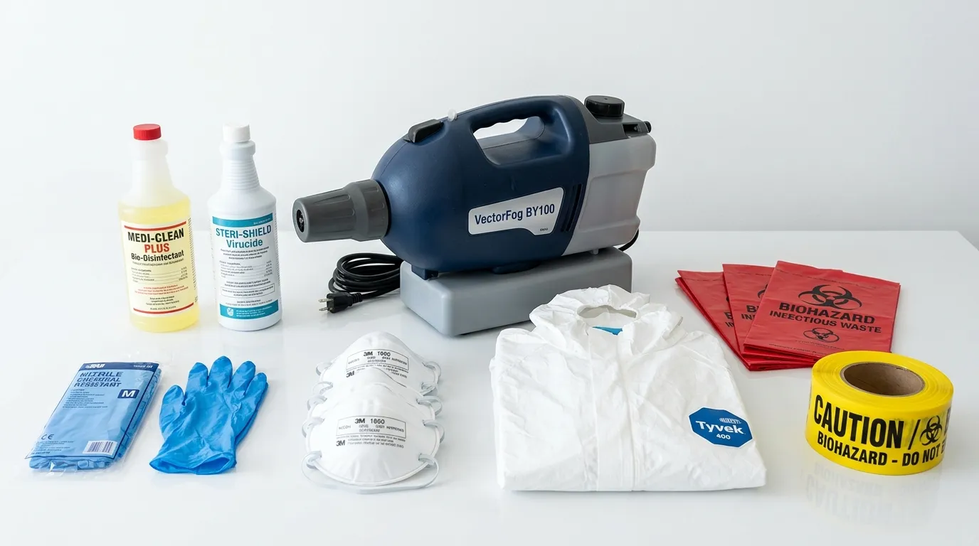 Professional biohazard remediation crew working in Wappingers Falls